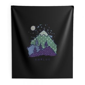 Mountain Unplug Indoor Wall Tapestry