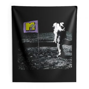 Mtv Moonman Logo Indoor Wall Tapestry