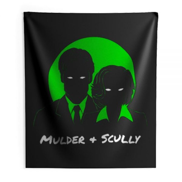 Mulder and Scully X Files Indoor Wall Tapestry