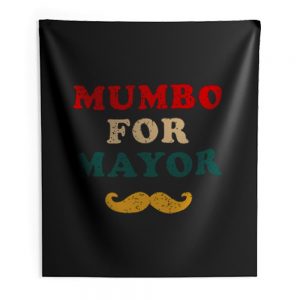 Mumbo For Mayor Beard Funny Vintage Indoor Wall Tapestry