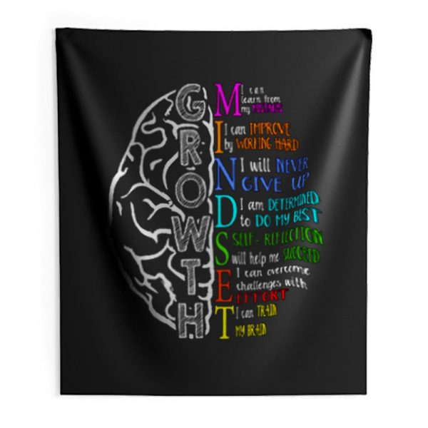 Music I Can Learn Grow Mindset Indoor Wall Tapestry