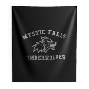 Mystic Falls Vampire Diaries Timberwolves Salvatore Indoor Wall Tapestry