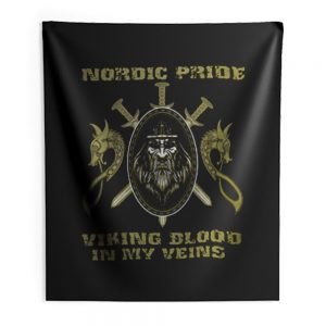 NORDIC PRIDE VIKING BLOOD Indoor Wall Tapestry