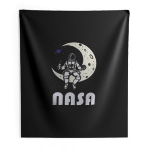Nasa Astronaut Moon Space Indoor Wall Tapestry
