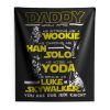 New Daddy Star Wars Jedi Father Day Indoor Wall Tapestry