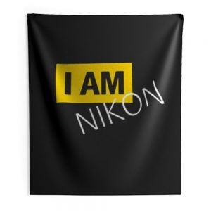 New I Am Nikon Photographer Indoor Wall Tapestry
