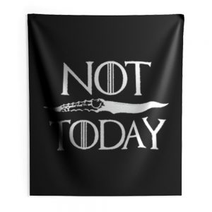 Not Today Dagger Indoor Wall Tapestry