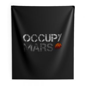 Occupy Mars Indoor Wall Tapestry
