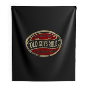 Old Guys Rule Indoor Wall Tapestry