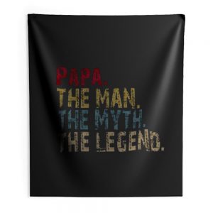 PAPA The Man The Myth The Legend Indoor Wall Tapestry