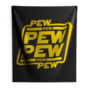 Pew Pew Imessage Star Wars Indoor Wall Tapestry