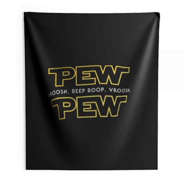 Pew Pew Indoor Wall Tapestry
