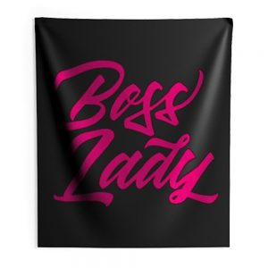 Pinky Boss Lady Indoor Wall Tapestry