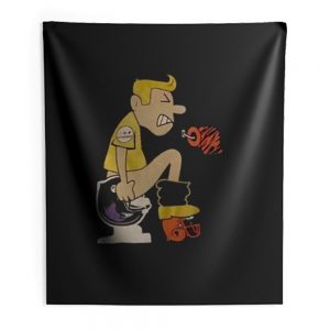 Pittsburgh Steelers Funny Toilet Indoor Wall Tapestry