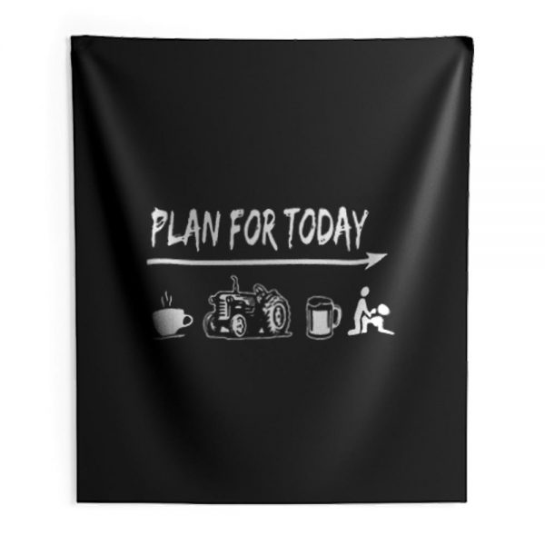 Plan For Today Indoor Wall Tapestry