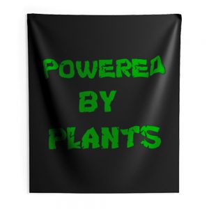 Powered By Plants Vegan Vegetarian Indoor Wall Tapestry