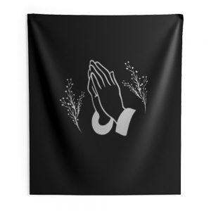 Praying Hands Religous Christians Christianity Indoor Wall Tapestry