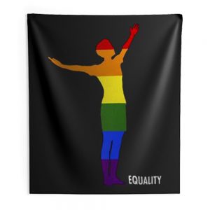 Pride Equality Usa Womens Soccer Lgbtq Rainbow Flag Indoor Wall Tapestry