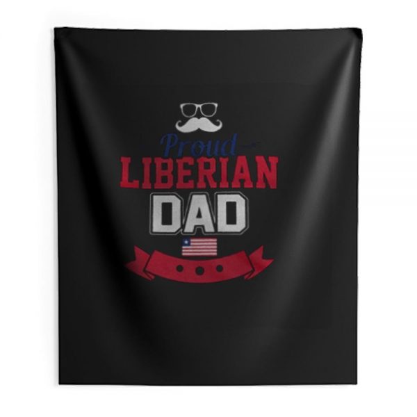 Proud Liberian Dad Indoor Wall Tapestry