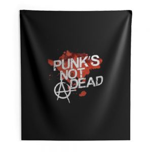 Punks Not Dead Rock Indoor Wall Tapestry