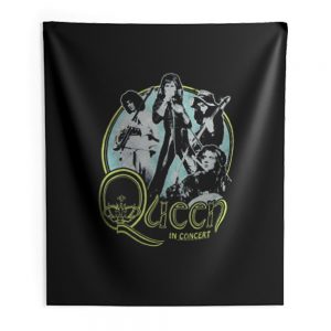Queen In Concert Band Indoor Wall Tapestry