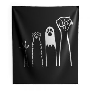 RESIST Fists Political Animal And Human Indoor Wall Tapestry