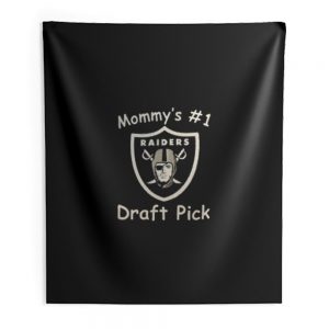 Raiders 1 Draft Pick Indoor Wall Tapestry