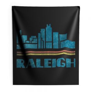 Raleigh City North Carolina Nc Skyline Indoor Wall Tapestry