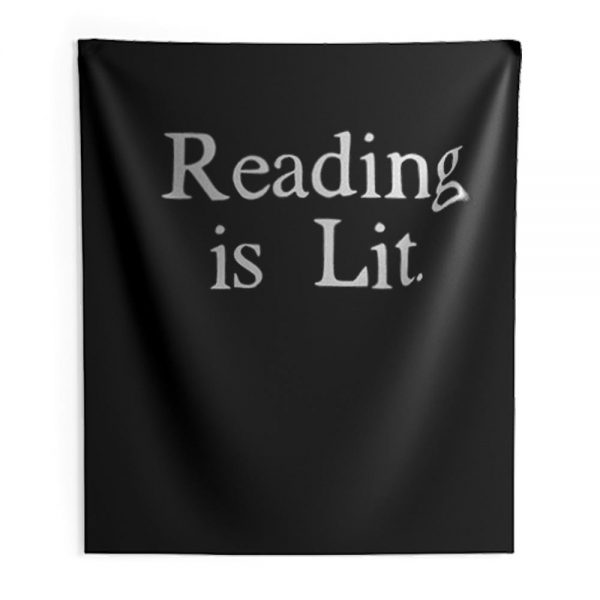 Reading is Lit Indoor Wall Tapestry