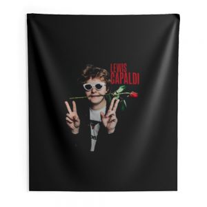 Red Rose Lewis Capaldi Indoor Wall Tapestry