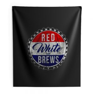 Red White And Brews Indoor Wall Tapestry