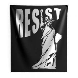 Resist Liberty Statue Indoor Wall Tapestry
