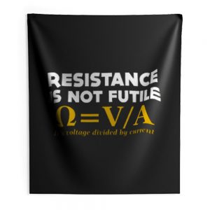Resistance Is Not Futile Indoor Wall Tapestry