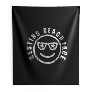 Resting Beach Face Indoor Wall Tapestry