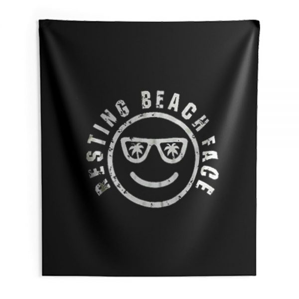Resting Beach Face Indoor Wall Tapestry