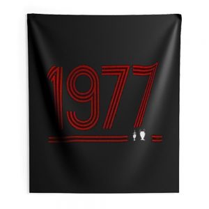 Retro 1977 Red Indoor Wall Tapestry