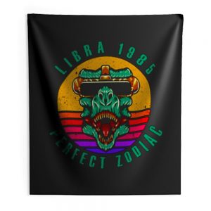 Retro Libra 1985 Perfect Zodiac 35th Birthday Indoor Wall Tapestry