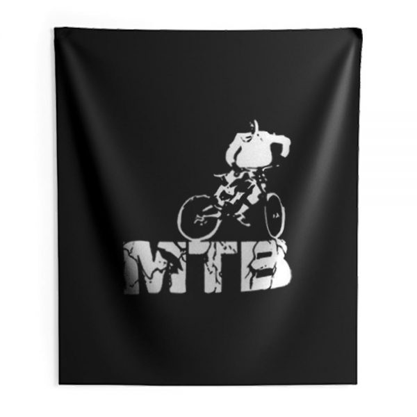 Ride Mountain Bike Indoor Wall Tapestry