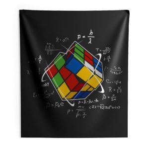 Rubik Cube Retro Vintage Colorful Cube Game Math Indoor Wall Tapestry