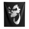 SKULL OUT BLACK Indoor Wall Tapestry