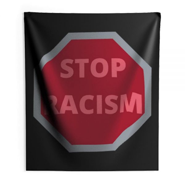 STOP RACISM Awareness Indoor Wall Tapestry