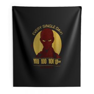 Saitama Training Every Single Day One Punch Man Indoor Wall Tapestry