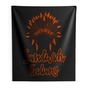 Sandwich Indians Head Indoor Wall Tapestry