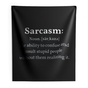 Sarcasm Definition Indoor Wall Tapestry