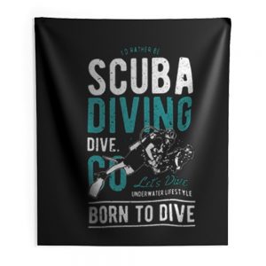 Scuba Diver Indoor Wall Tapestry