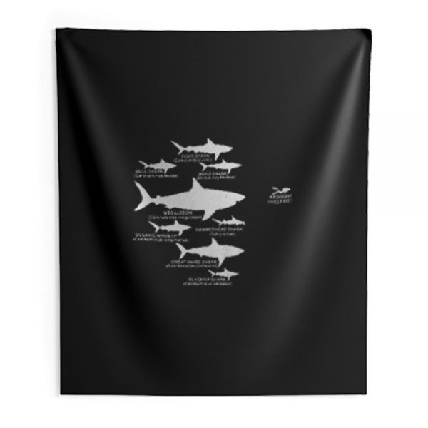Shark Diving Indoor Wall Tapestry