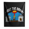 Short the Banks Bitcoin Philosophy Funny Indoor Wall Tapestry