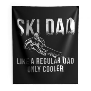 Ski Jumping Dad Skier Dad Indoor Wall Tapestry