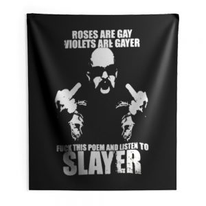 Slayer Slayer thrash metal heavy metal metallica Anthrax Megadeth Indoor Wall Tapestry