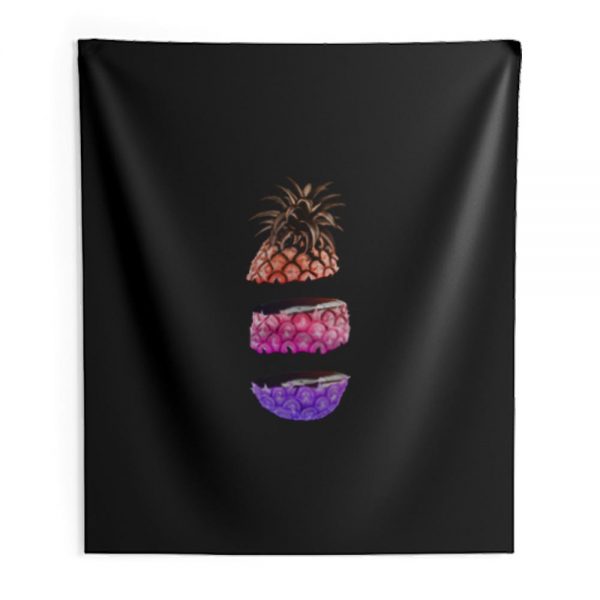 Slice Pineapple Summer Indoor Wall Tapestry